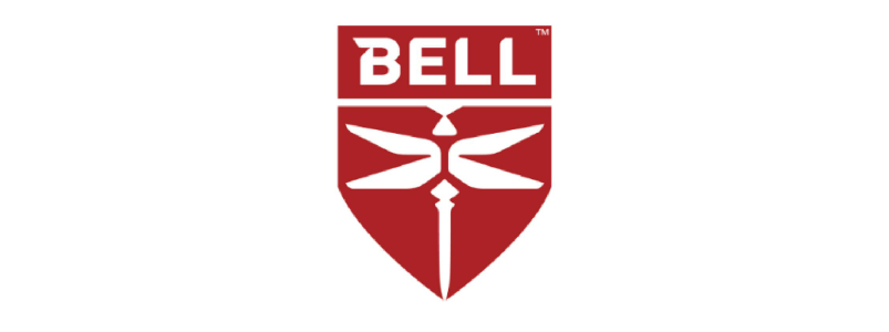 red and white bell logo